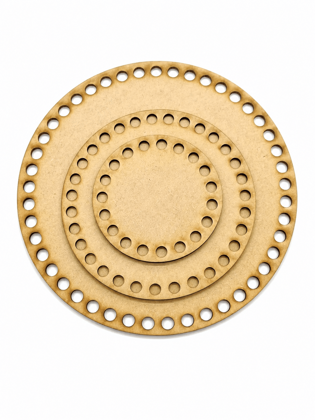 BASE MADERA MDF 3MM REDONDA - 3 TAMAÑOS