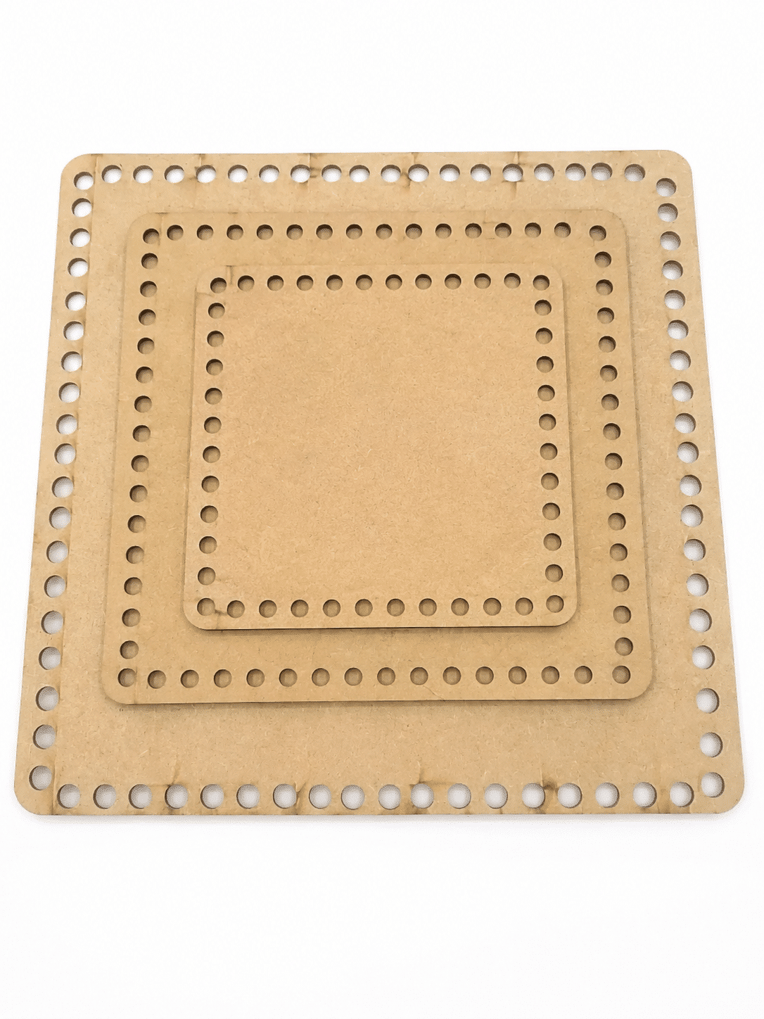 BASE MADERA MDF 3MM CUADRADA - 3 TAMAÑOS