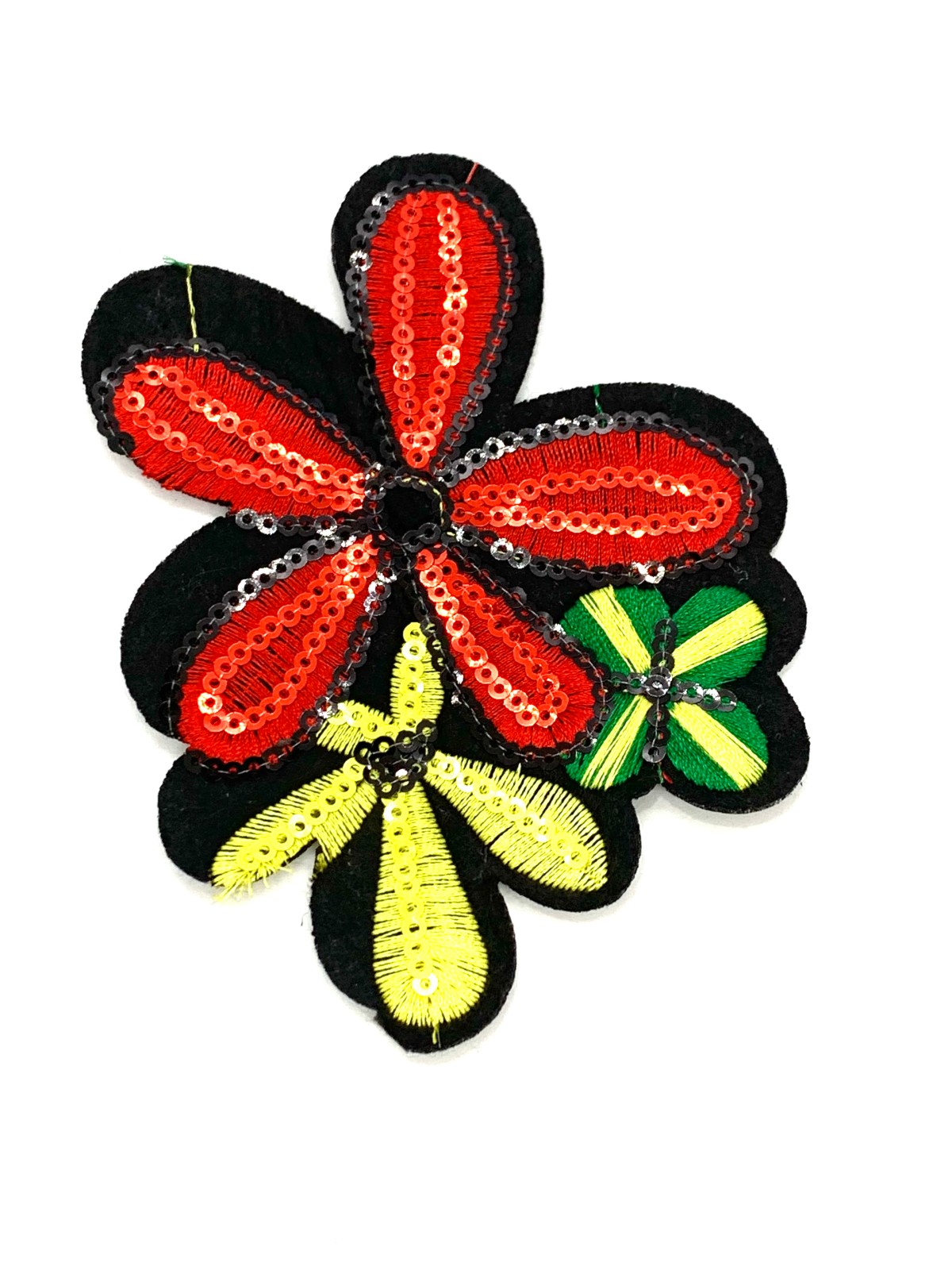 FLOR CON LENTEJUELA