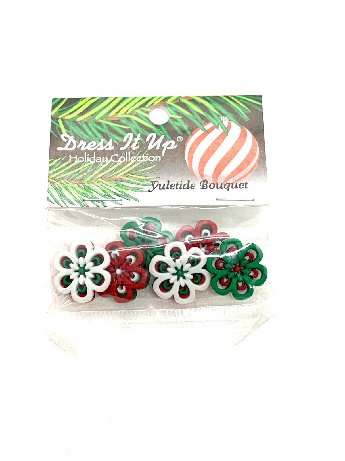 BOTÓN FLOR NAVIDAD