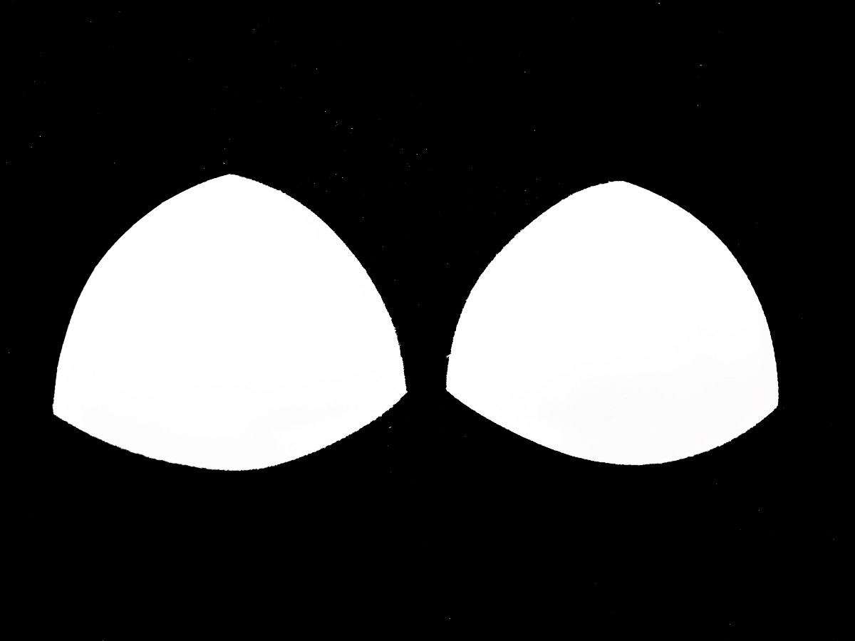 COPA TRIANGULAR BLANCA PARA BRASIER