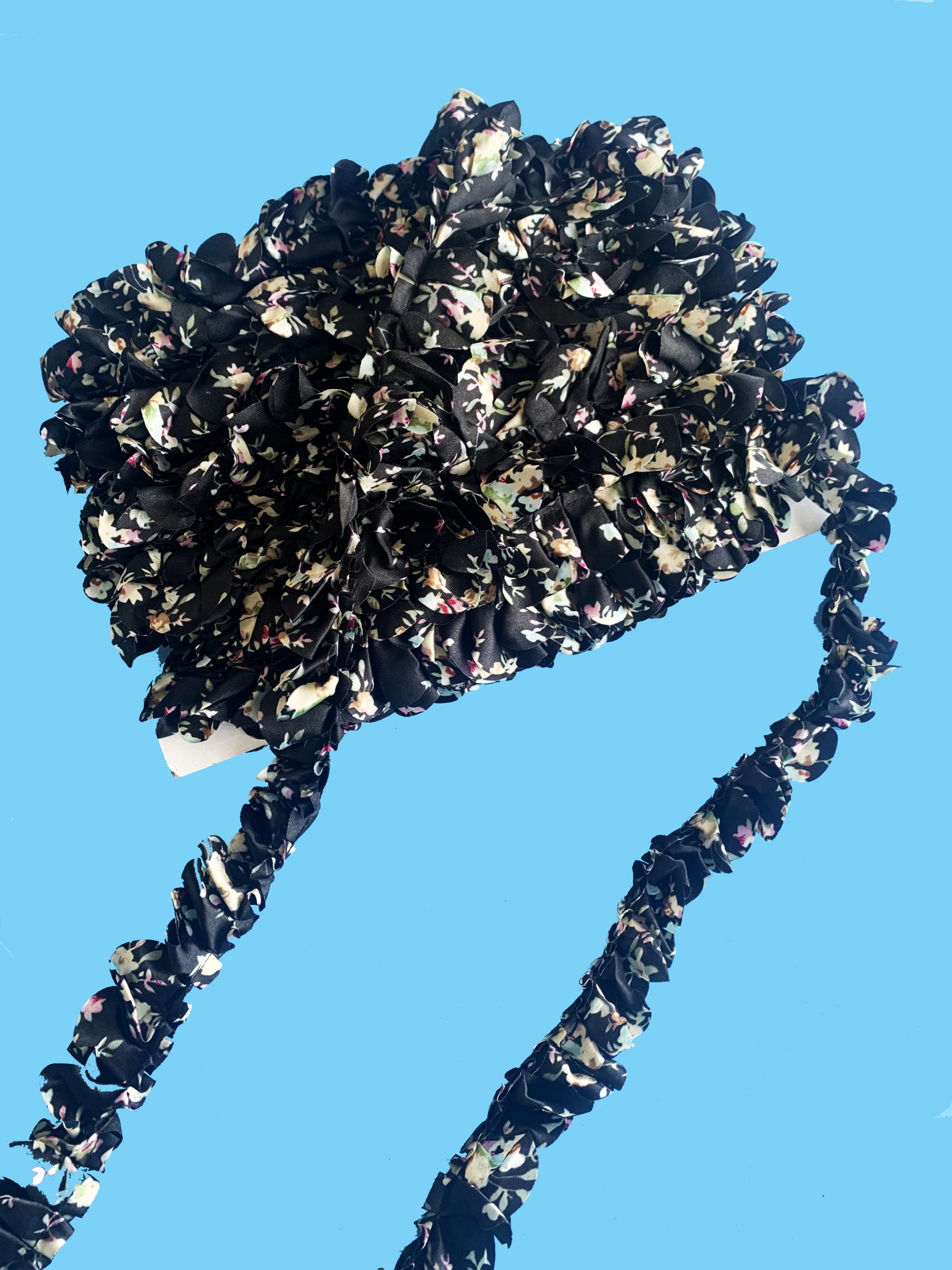 MILLARE PLIZADO RUCHE FLORES 30MM