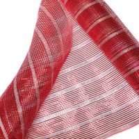 malla rojo plata