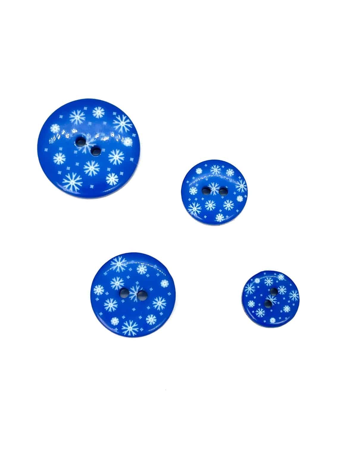 BOTÓN HAPPY NAVIDAD AZUL