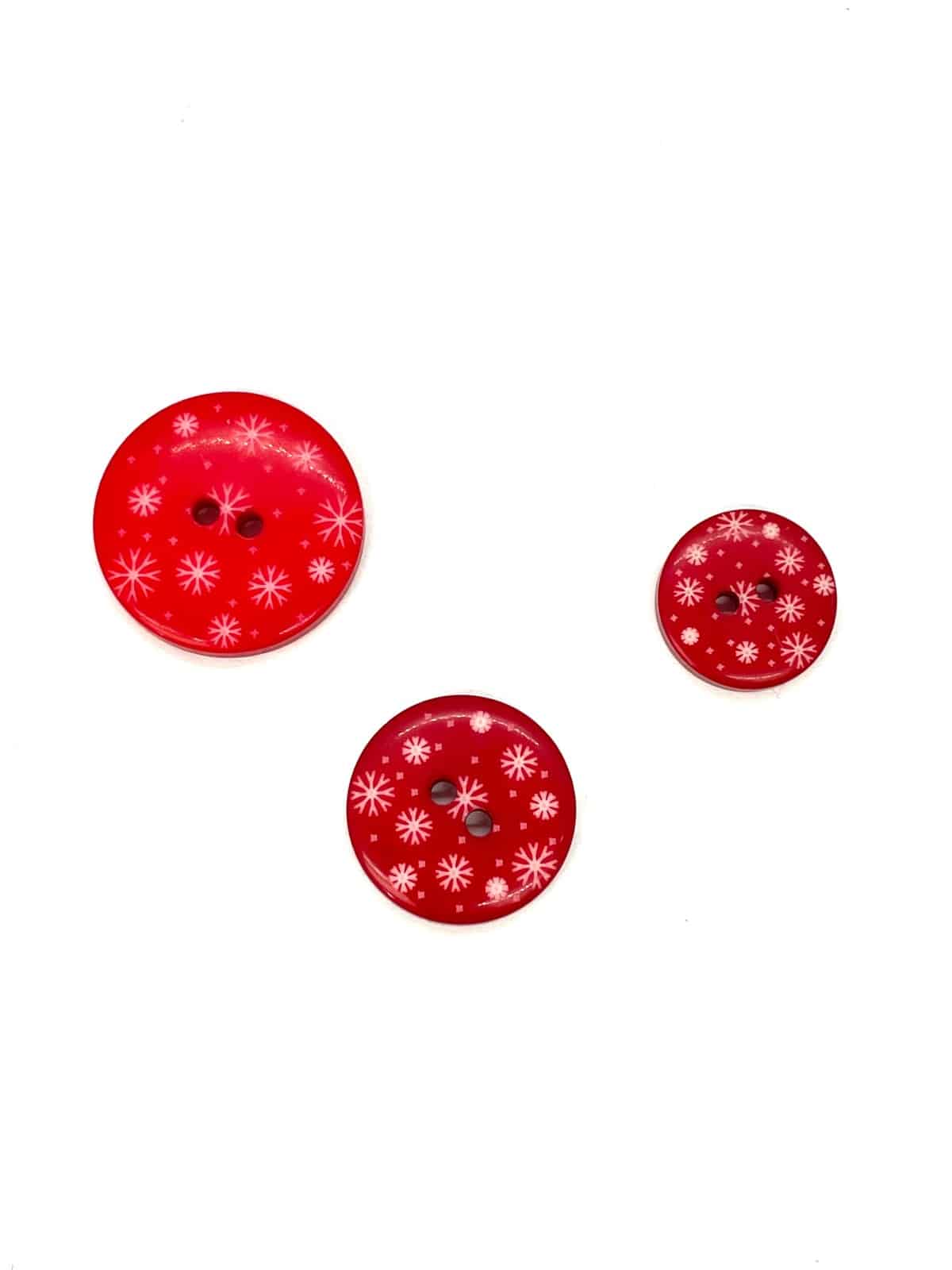BOTÓN HAPPY NAVIDAD ROJO