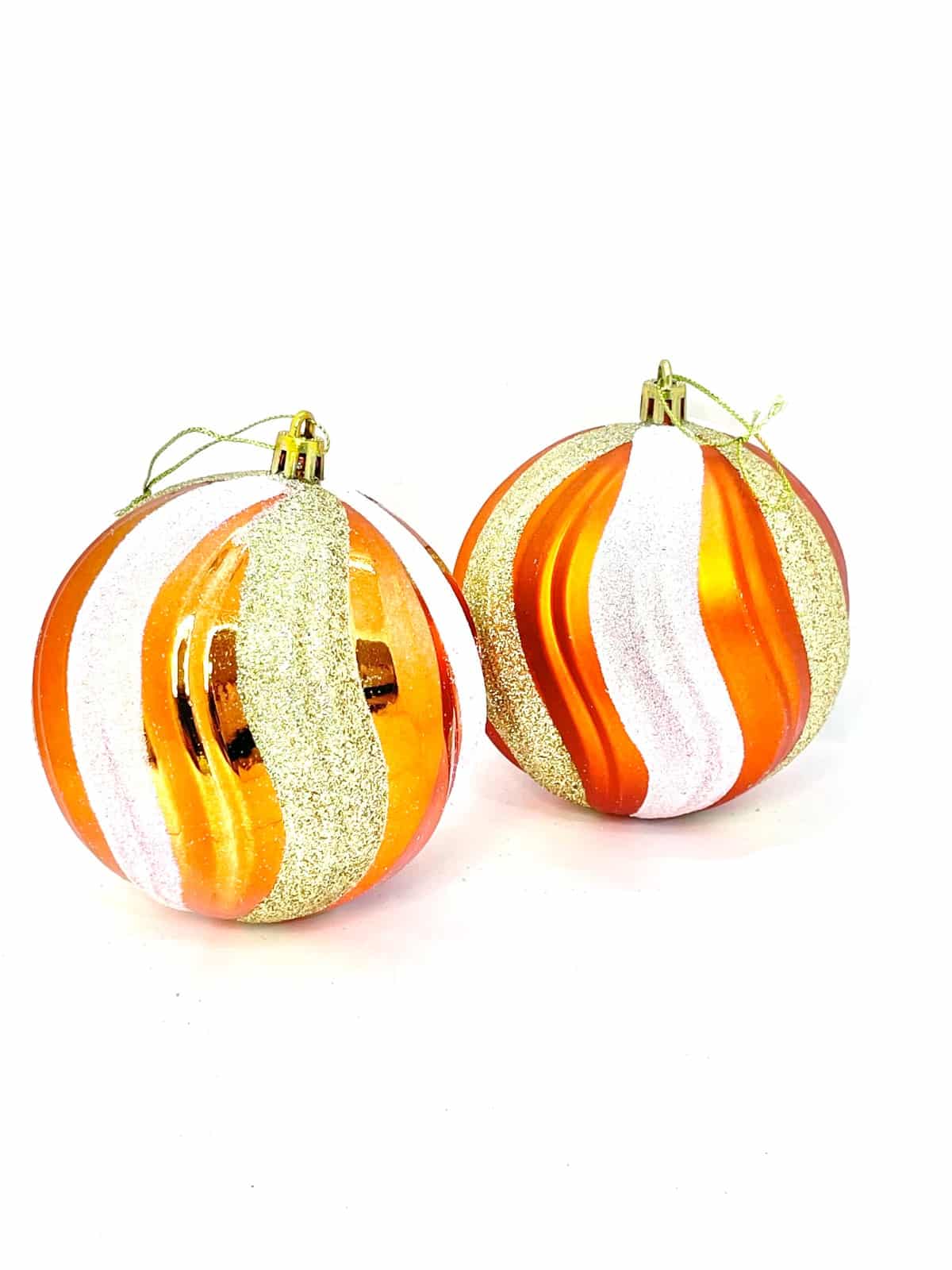 BOLA NAVIDAD 10cm NARANJA