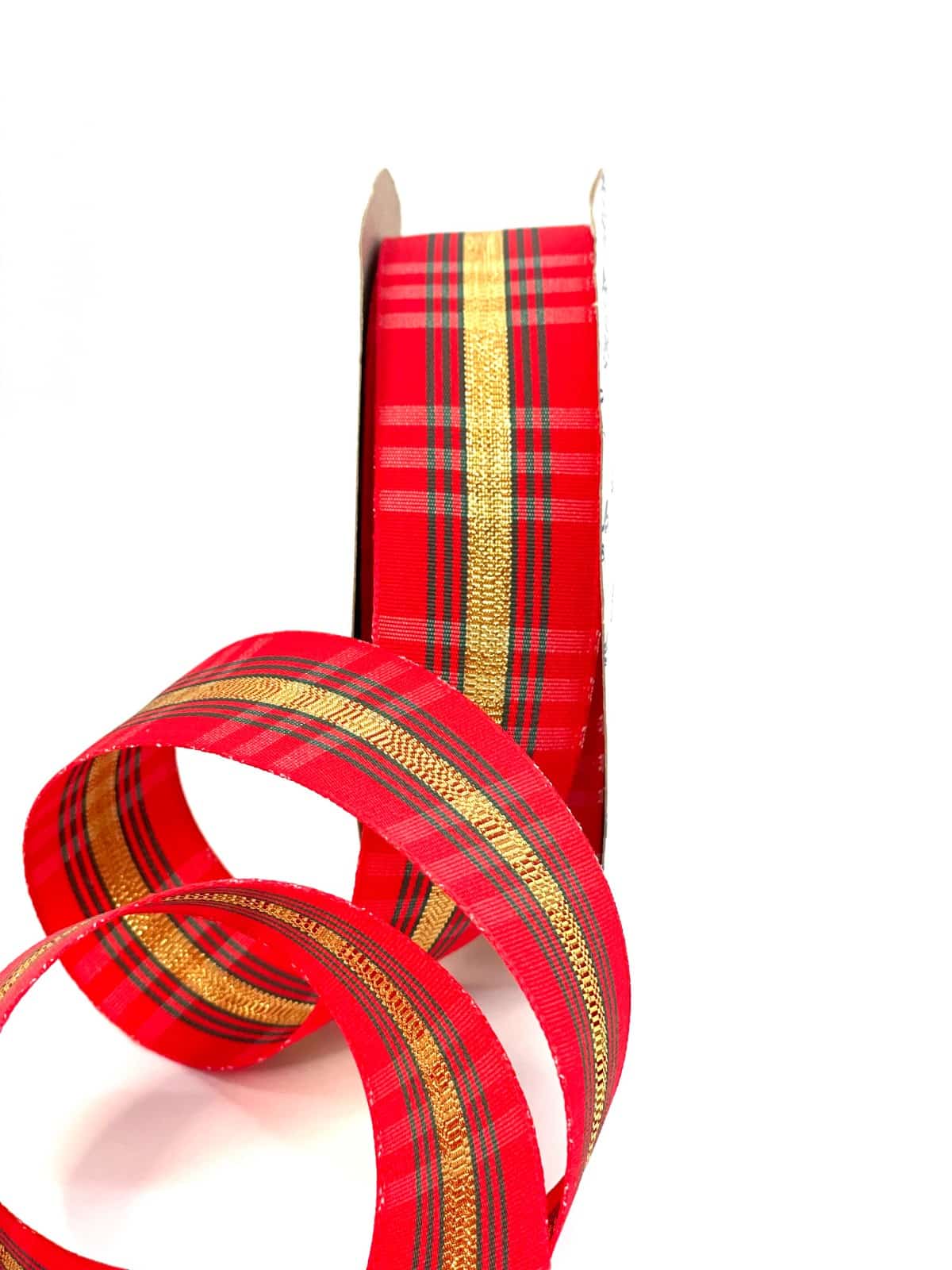 CINTA ESCOCESA NAVIDA DORO ROJO 40mm - METRO