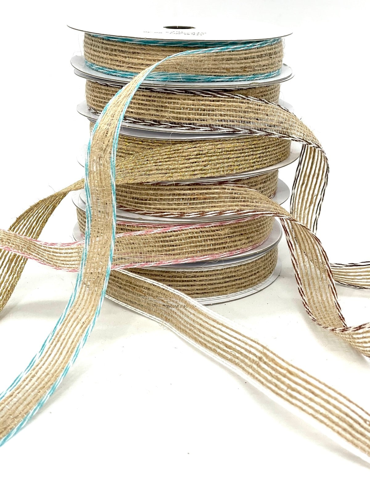 CINTA YUTE BORDE COLORES 15mm