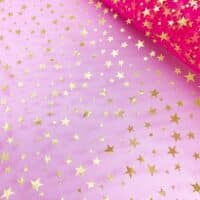 TULL ESTRELLAS FUCSIA