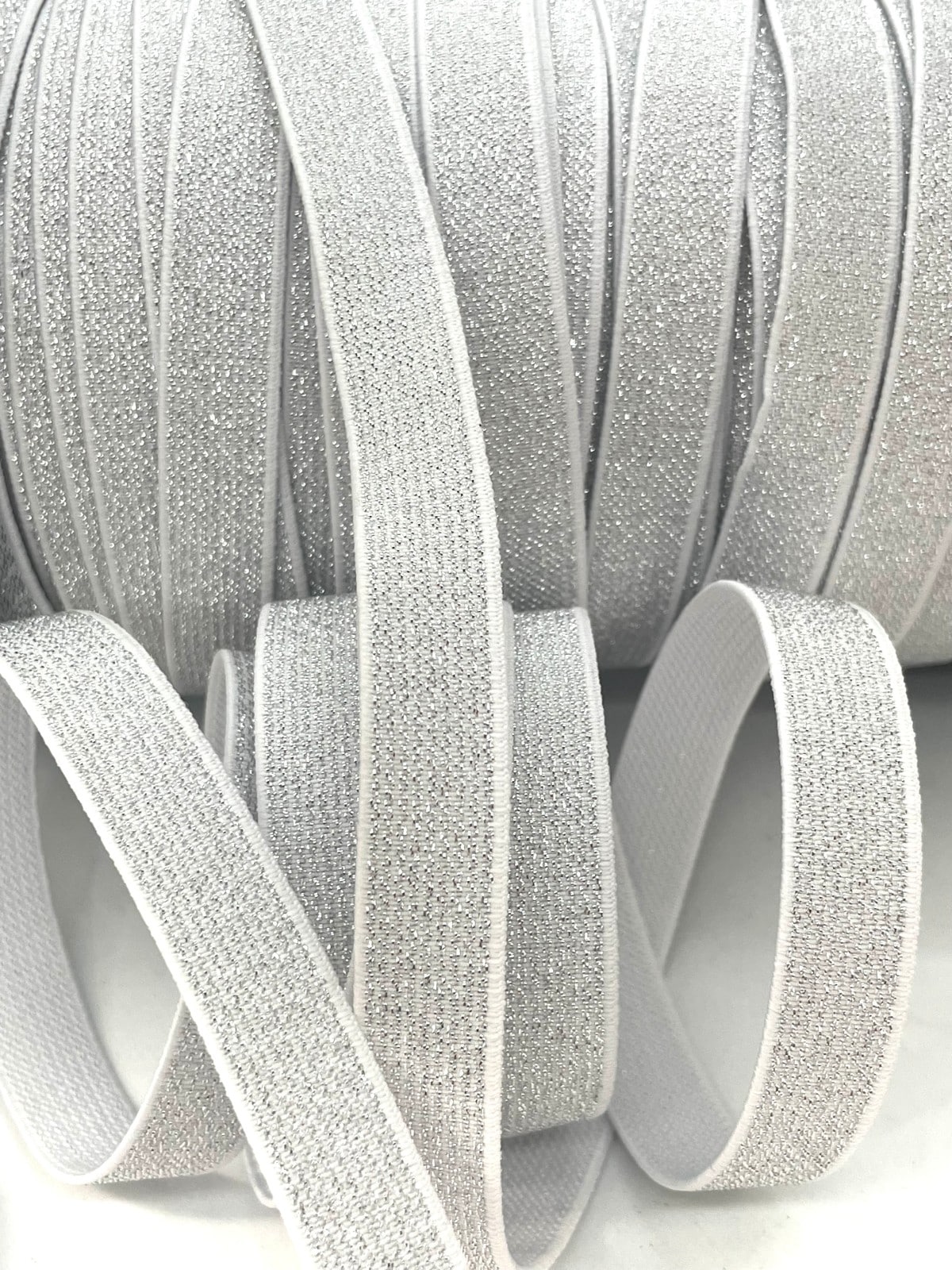ELASTICO LUREX PLATA