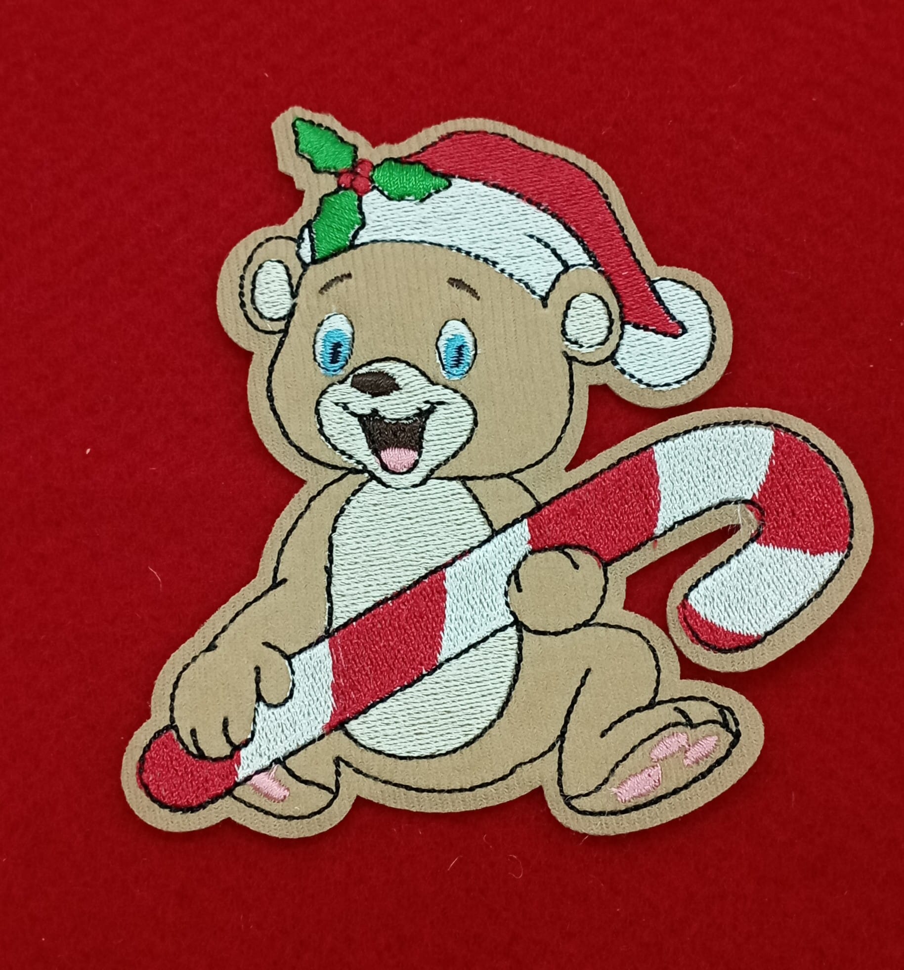 OSITO NAVIDEÑO CON BASTON