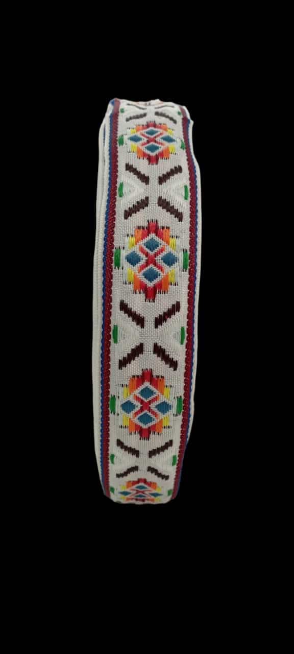 RANDA ETNICA BLANCA 40 MM X10 METROS
