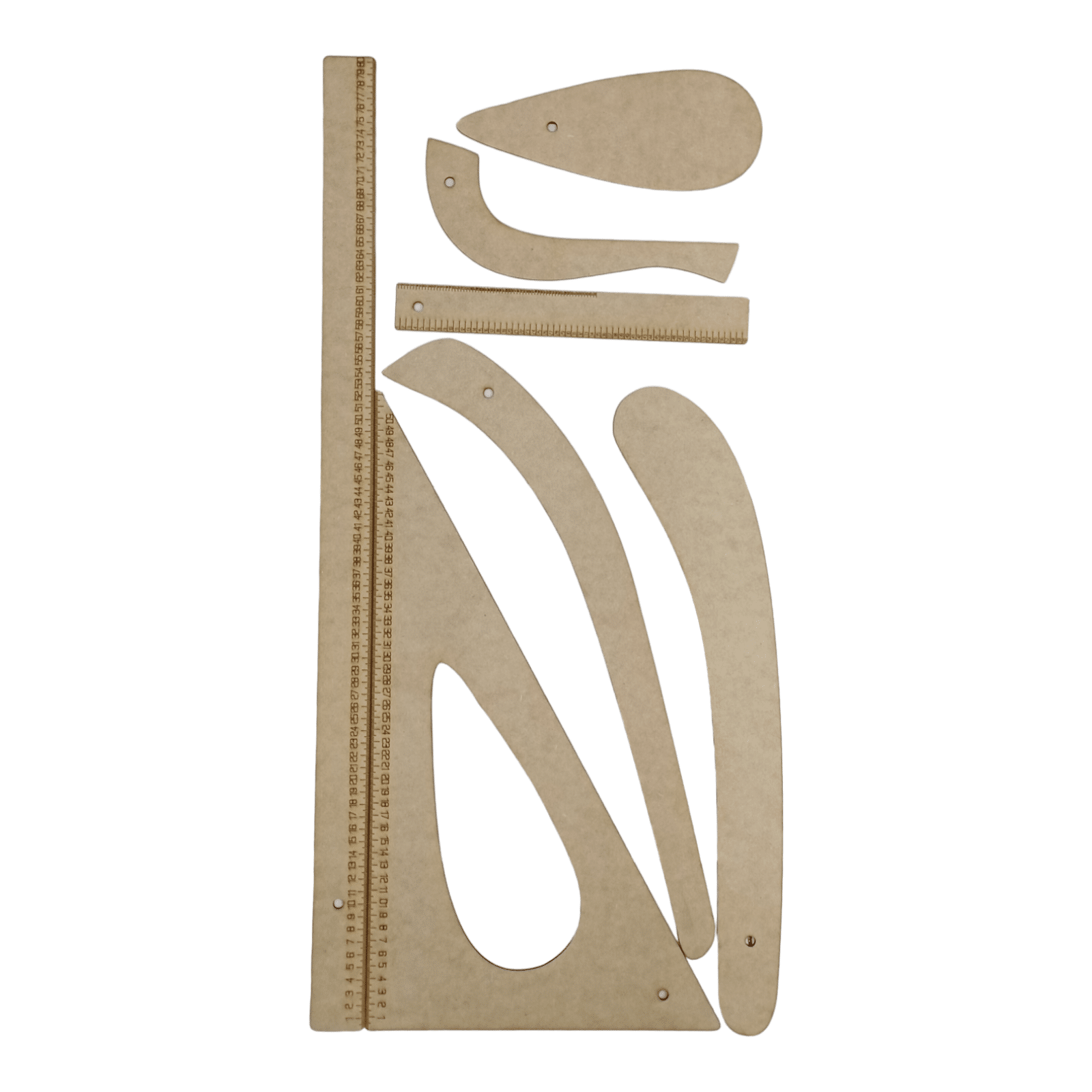 JUEGO DE REGLAS X7 MDF