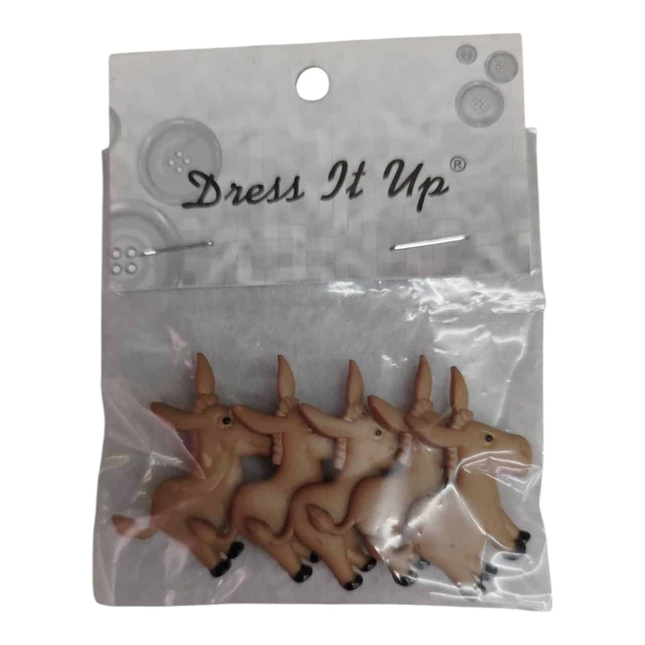 BOTONES BLISTER NAVIDAD BURROS