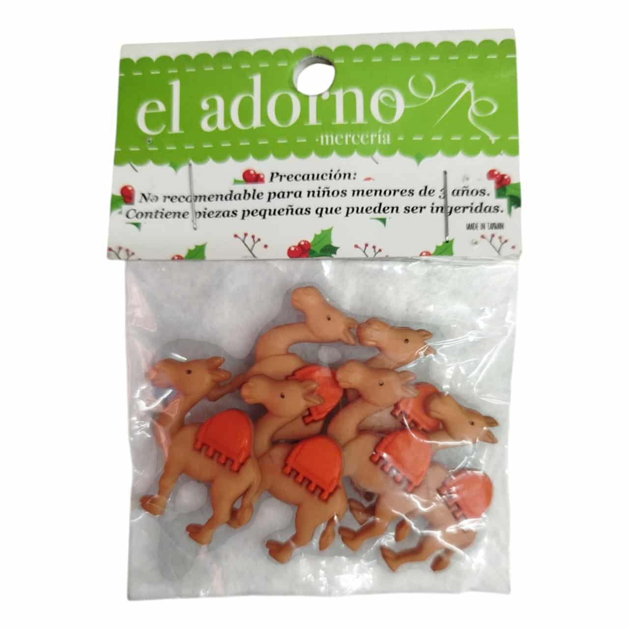 BOTONES BLISTER NAVIDAD CAMELLOS