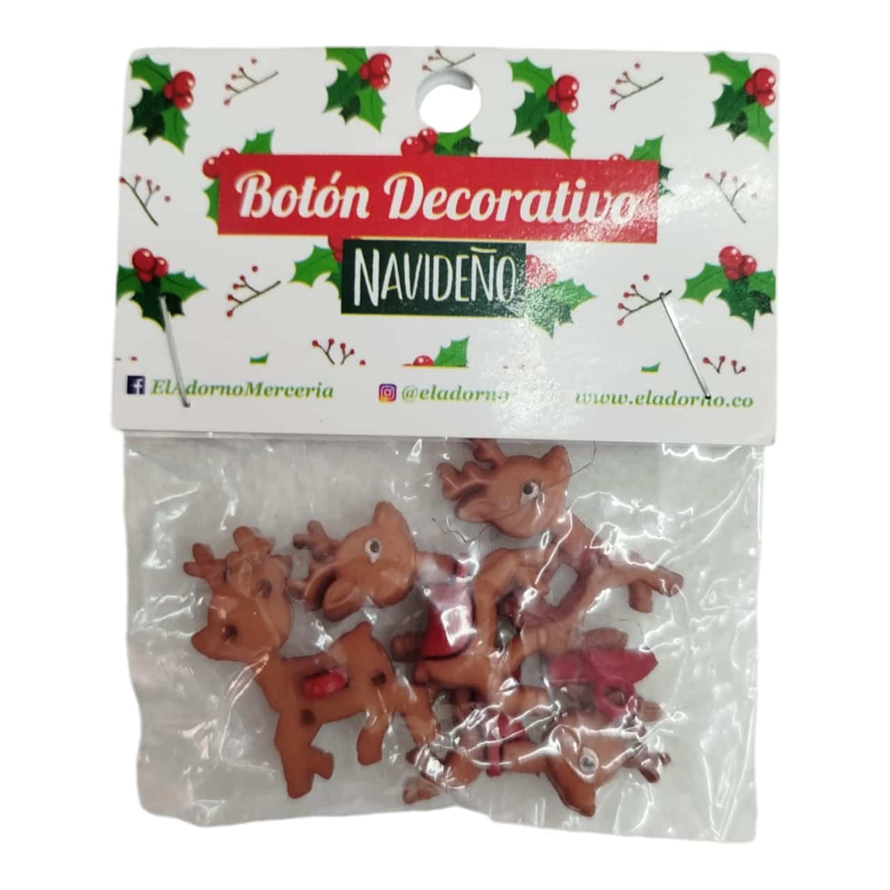 BOTONES BLISTER NAVIDAD RENOS CAFE