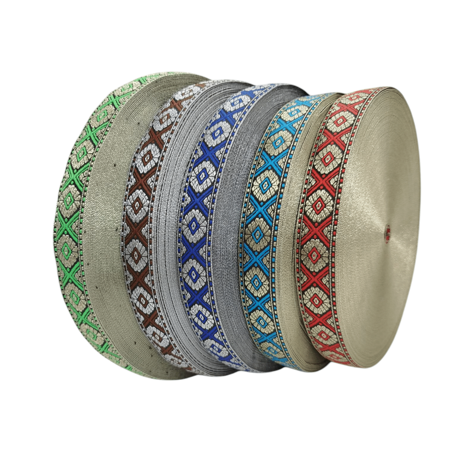 RANDA CON LUREX 25MM X 10 METROS