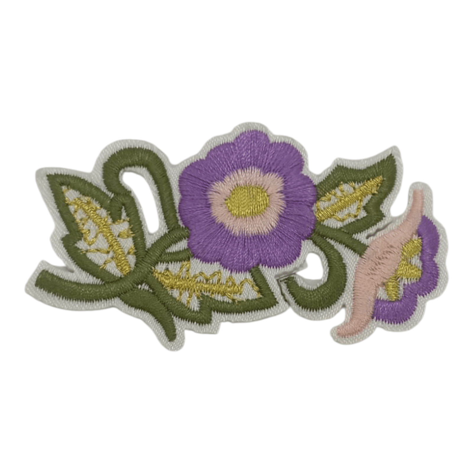 FLOR MORADA CON DORADO