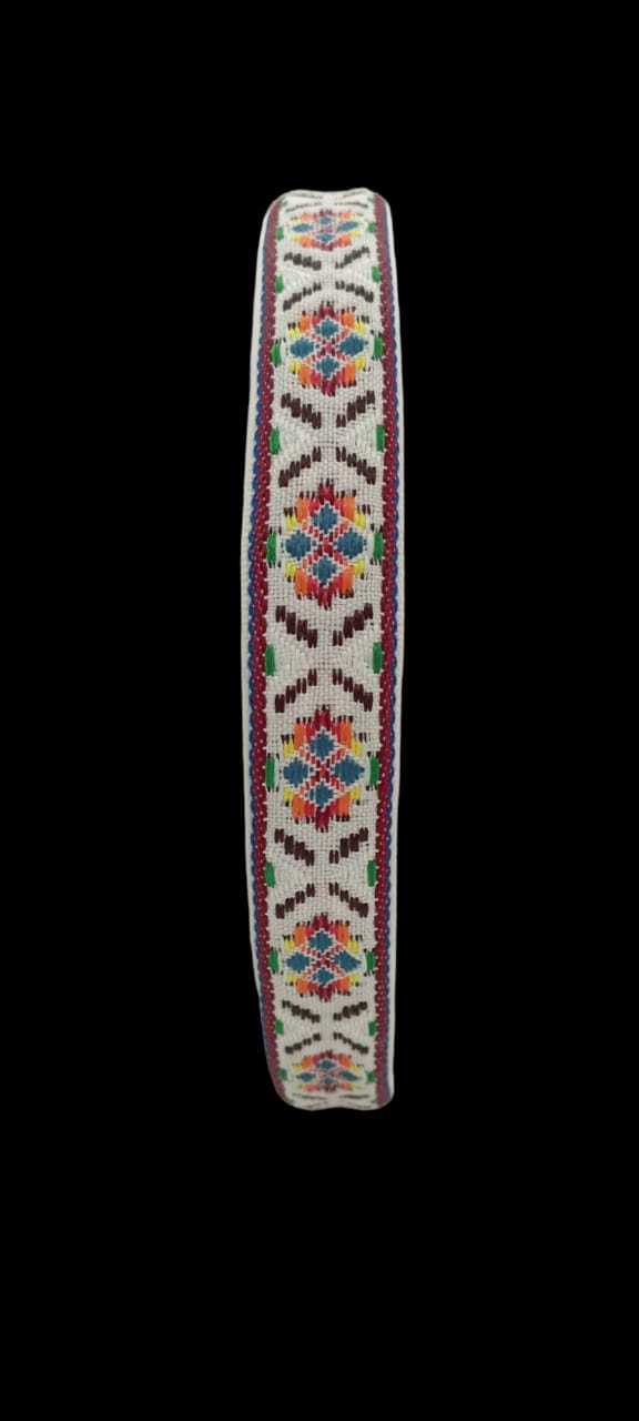 RANDA ETNICA BLANCA 25 MM X10 METROS