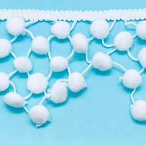 POMPON ESCALERA - BLANCO