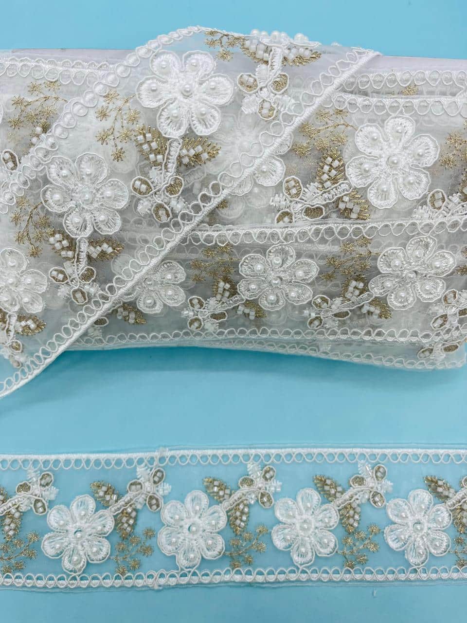 MILLARE BORDADO PERLA/MOSTACILLA 6cm - METRO