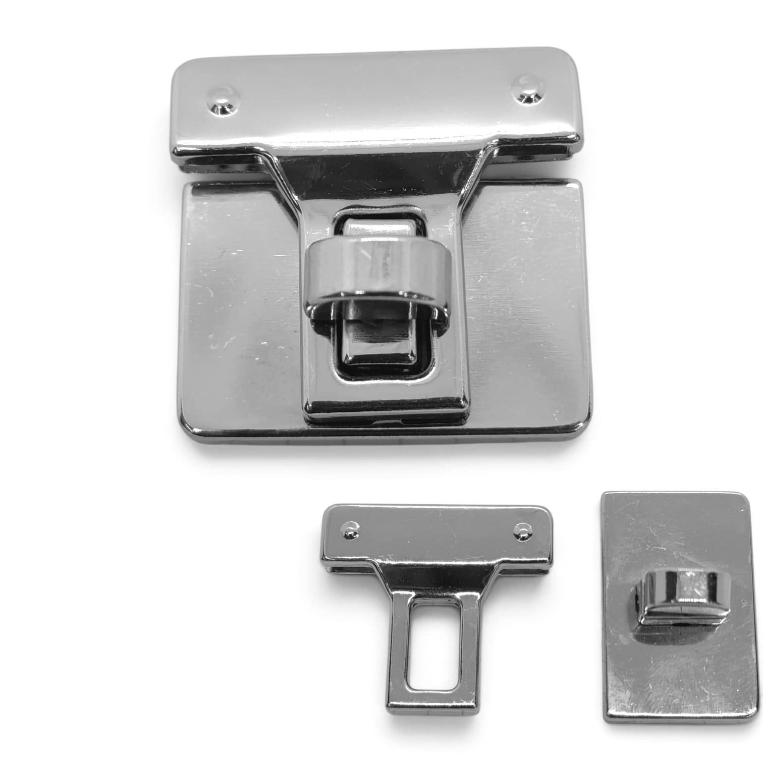 BROCHE PARA BOLSO PLATEADO 3.5CM - UNIDAD