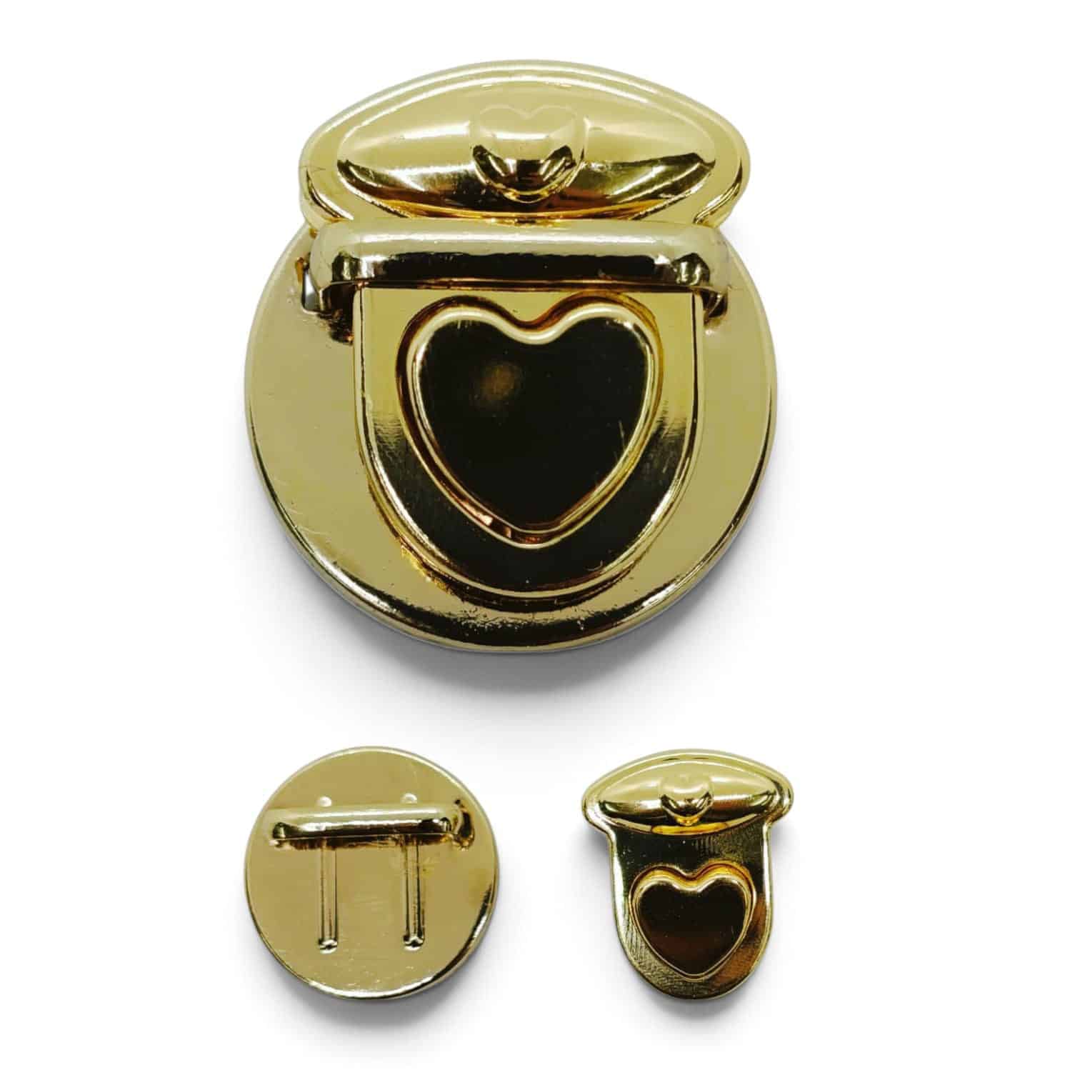 BROCHE PARA BOLSO DORADO 3.5CM  - UNIDAD