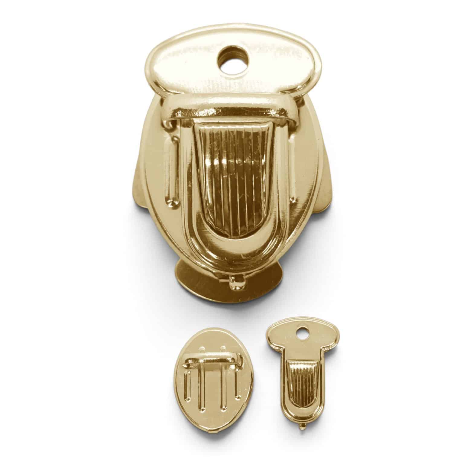BROCHE PARA BOLSO DORADO 4CM  - UNIDAD